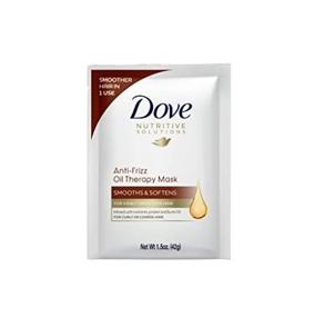 img 1 attached to 💆 Dove Anti-Frizz Oil Smooth Hair Mask, 1.5 oz (Set of 2)