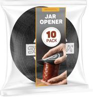 🔓 easy-open rubber jar opener gripper set - ideal for seniors with arthritis - effortlessly opens any bottle or lid - 10-pack logo