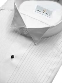 img 1 attached to 👔 Premium Blend Tuxedo Shirt Collar: Polyester Cotton Perfection