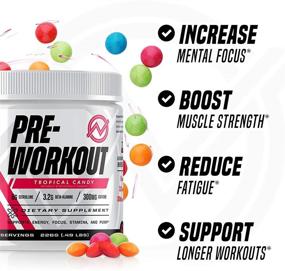 img 2 attached to 🏋️ Boost Your Workouts with Outwork Nutrition: Pre-Workout Supplement with Nootropics - Energize Your Mind and Body with Scientifically Backed Formula (Tropical Candy, 226 Grams)