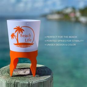 img 2 attached to 🏖️ Ultimate Beach Vacation Essentials: 4 Sand Cup Holders with Bottle Opener & Spikes - Ideal Beach Drink Holders for Women and Men - Perfect Beach Lover Gifts and Must-Have Beach Accessories