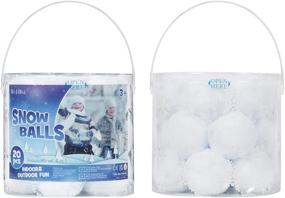img 1 attached to ❄️ Wit & Work 20 Pack Indoor Snowballs: Ultimate Snow Toys for Boys & Girls - Perfect for Snowball Fights and Snow Games Indoors & Outdoors