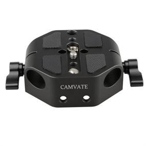 img 1 attached to CAMVATE Camera 15mm Rod Type Universal Baseplate for C100/300/500 - Black