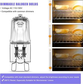 img 1 attached to 💡 High-performance AC120V Dimmable Halogen with Microwave Tolerance - Explore Now!
