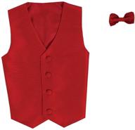 stylish vest and clip on bowtie set for boys - wide range of colors - infants to tweens logo