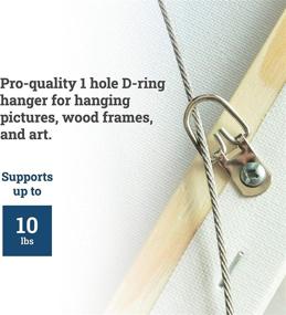 img 2 attached to 🖼️ D-Ring Picture Hangers with Screws - Premium Quality 100 Pack - Picture Hang Solutions