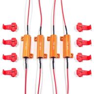 🔥 jabinco 4pcs 6-ohm load resistors: solve led bulb hyper flash & error code - high heat resistance logo