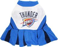 🐶 nba pet cheerleader outfit by pets first - licensed basketball cheerleader costume for dogs & cats in 16 teams & 3 sizes, ideal for sport fans логотип