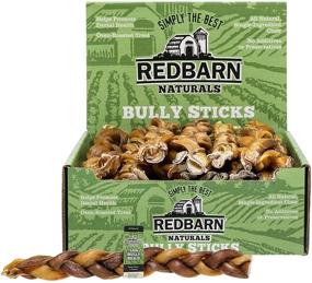 img 4 attached to 🍖 Redbarn 12-inch Braided Bully Sticks for Dogs (Single Pack)