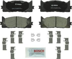 img 1 attached to 🔵 Набор керамических тормозных накладок Bosch BC1293 QuietCast Premium для Lexus ES300h, ES350; Toyota Avalon, Camry - передние тормозные накладки для бесшумного и плавного торможения