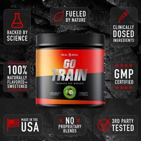 img 1 attached to 🚂 GO Train Pre Workout: All-Natural Vegan Energy Booster, Paleo & Keto Friendly, Gluten & Dairy Free, Nootropic Infused with Ashwagandha