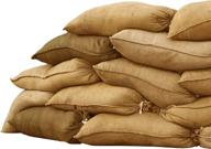 🌊 sandbaggy burlap sand bags - 14x26 size, 50lb weight capacity - ideal for flood control, water barrier & tent anchoring (pack of 5) логотип