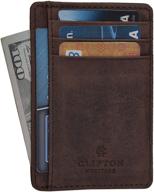 👛 handcrafted clifton heritage men's minimalist wallets - stylish accessories logo