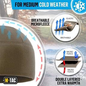 img 1 attached to 🎩 Army Military Tactical Fleece Watch Cap - Winter Skull Cap Beanie Hat by M-Tac