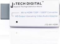 🎮 enhance wii gaming experience with j-tech digital jtd-wii-hdmi wii to hdmi converter - hd 720p/1080p output, upscaling video & audio adapter (white) logo