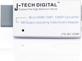 img 4 attached to Улучшите игровой опыт на Wii с конвертером J-Tech Digital JTD-WII-HDMI Wii в HDMI - выход HD 720P/1080P, адаптер для увеличения видео и аудио (белый)