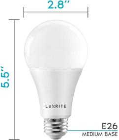 img 1 attached to 💡 Luxrite Enclosed Dimmable Standard Bulb