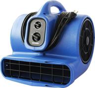 💨 xpower x-430tf 1/3 hp cool air mover, carpet dryer, floor fan, utility blower - blue (with 3-hour timer and filter kit) logo