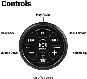 img 2 attached to 🚤 Enhance Your Boating or Driving Experience with the NVX XUBT4 Universal Marine Grade Bluetooth 4.0 Audio Receiver & Controller