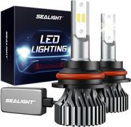 sealight s1 dual beam led bulbs 9004/hb1, 13000lm, 6000k eye-protection white, quick install halogen replacement - pack of 2 logo