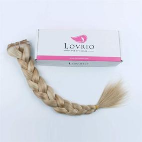 img 1 attached to Lovrio 9A Grade Virgin Remy Clip in Extensions, Piano Color Dark Dirty Blonde & Platinum Ash Blonde P12/60, Double Weft Big Thick Virgin Human Hair 18 inch 120g 7 pieces 18 clips