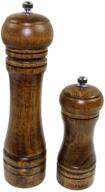 dianoo manual grinding ceramic core kitchen wood pepper mill salt grinder set - long & short: enhance your culinary experience! logo