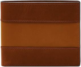 img 3 attached to Кошелек Fossil Men's Bifold в черном - необходимые мужские аксессуары для кошельков, кардхолдеров и органайзеров для денег.