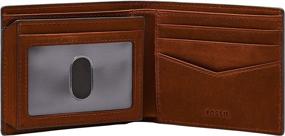 img 2 attached to Кошелек Fossil Men's Bifold в черном - необходимые мужские аксессуары для кошельков, кардхолдеров и органайзеров для денег.