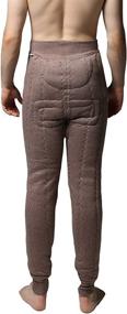 img 3 attached to Heavy-Weight Four-Layer Thermal Underwear Bottoms Pants for Men by Jianai