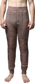 img 4 attached to Heavy-Weight Four-Layer Thermal Underwear Bottoms Pants for Men by Jianai