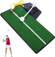 🏌️ boost your golf swing skills with jiuyibc golf swing trainer: the ultimate 3-in-1 training aid for indoor and outdoor use – includes portable practice mat and home golf simulator equipment for true impact logo