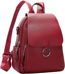 img 3 attached to ALTOSY Leather Backpack Convertible Shoulder Women's Handbags & Wallets for Fashion Backpacks
