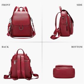 img 1 attached to ALTOSY Leather Backpack Convertible Shoulder Women's Handbags & Wallets for Fashion Backpacks