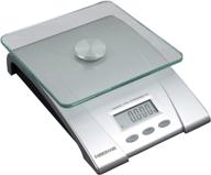 🔢 farberware 11-pound electronic glass kitchen and food scale - silver (model: 5083276) logo