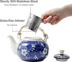 img 2 attached to 🍵 Taimei Teatime Ceramic Infuser for Sale - Painted, Ideal Food Service Equipment & Supplies