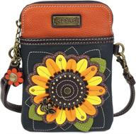 chala handbags sunflower cellphone crossbody women's handbags & wallets logo