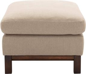 img 2 attached to 🪑 Stone &amp; Beam Genesse Ottoman, 28-inch Width, Fawn - Amazon Brand