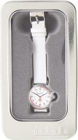 img 3 attached to ⌚ Dakota 56548 Nurse Watch: Women's Leather White Band - Efficient and Reliable Medical Timekeeping Device