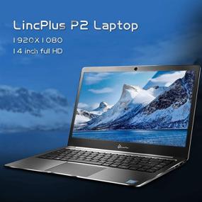 img 3 attached to 💻 LincPlus 14" Laptop - Intel Celeron N3350, 4GB RAM, 64GB eMMC Storage, Windows 10 Home in S Mode, Full HD 1080P, Fanless & Quiet, Mini Metal Netbook, Support 128GB TF Card and 1TB SSD Expansion