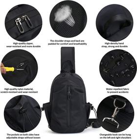 img 3 attached to Peicees Crossbody Backpack Waterproof Shoulder Outdoor Recreation and Camping & Hiking