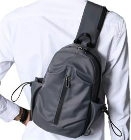 img 4 attached to Peicees Crossbody Backpack Waterproof Shoulder Outdoor Recreation and Camping & Hiking