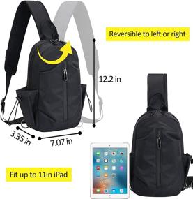 img 1 attached to Peicees Crossbody Backpack Waterproof Shoulder Outdoor Recreation and Camping & Hiking