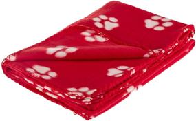 img 1 attached to 🐾 Soft and Cozy Fleece Pet Dot Cat Blanket – Ultra-Light, 55 x 39 Inches, Perfect for All Year Round – Warm Sleep Mat for Animals, Indoors and Outdoors