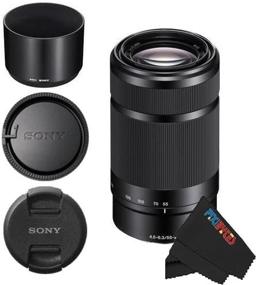 img 1 attached to Объектив Sony E-Mount 55-210 мм F / 4.5-6.3 для камер Sony E-Mount с салфеткой для чистки из микрофибры PixiBytes (черный) - комплектная сделка