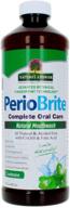 nature's answer periowash mouthwash alcohol-free cool mint: 16 fl oz - fluoride free, natural breath freshener, stain remover, teeth whitener logo