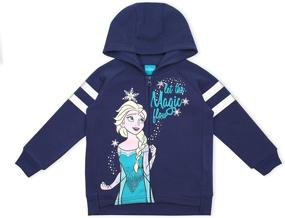 img 3 attached to Disney Frozen Girls' 3-Piece 👧 Leggings Set with Zip-Up Jacket in Leggings