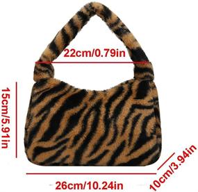img 3 attached to XIAOYAOJNG Leopard Printed Shoulder Handbag