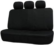 🚗 fh group fb051black013 black universal split bench seat cover - fits 40/60 split, 50/50 split - most vehicle compatibility logo