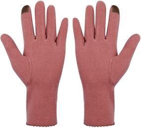 img 3 attached to Stay Stylish and Warm with RARITYUS Fashion Weather Embroidered Mittens - Must-Have Girls' Accessories