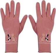 stay stylish and warm with rarityus fashion weather embroidered mittens - must-have girls' accessories logo